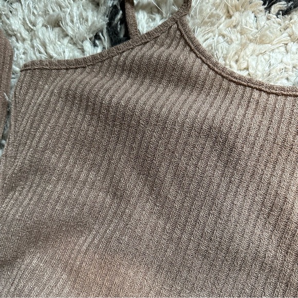 Tan PJ Set with Robe - Picture 2 of 3